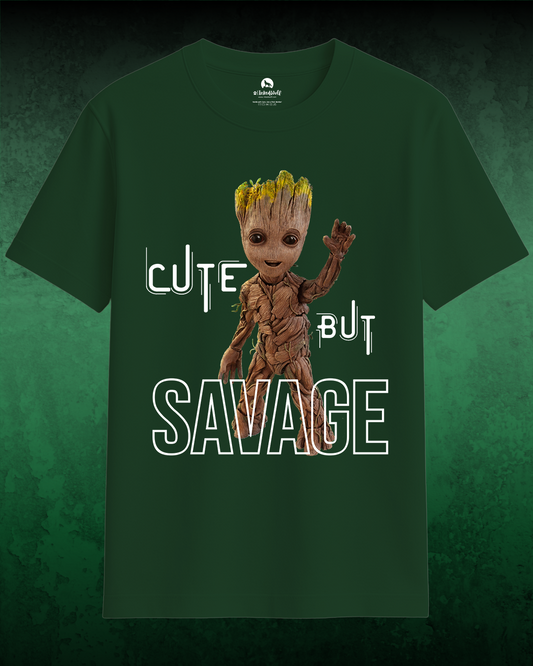 Too Cute to Care – Savage Unisex Oversized Tee