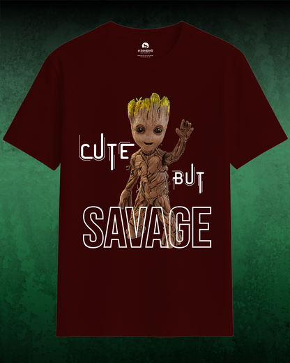 Too Cute to Care – Savage Unisex Oversized Tee