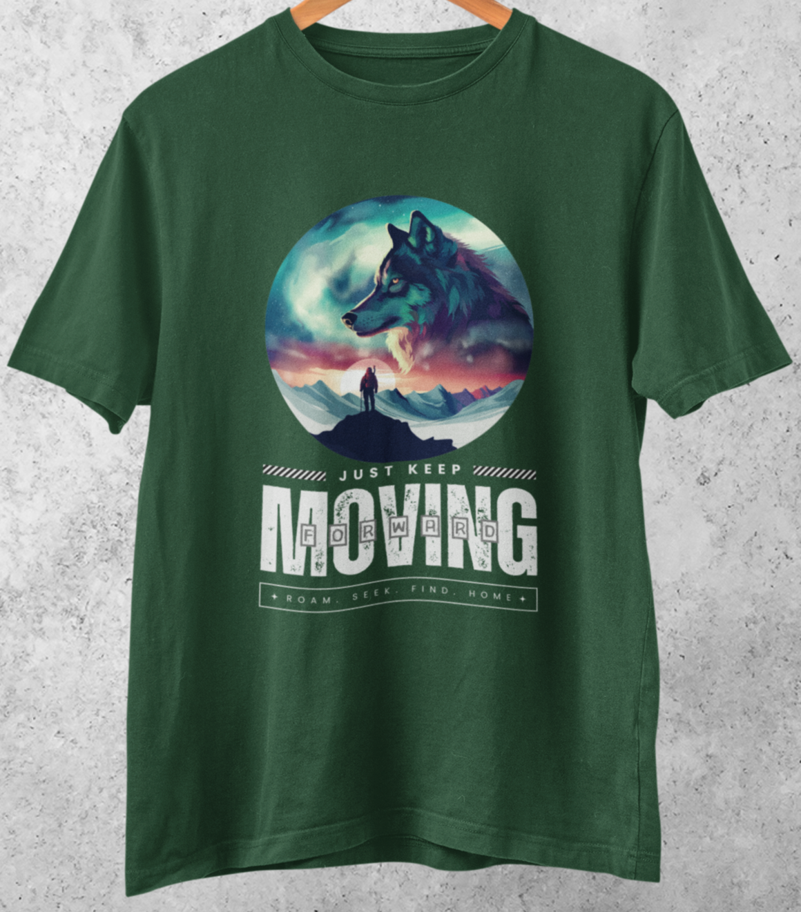 Keep Moving Forward: Wanderer's Journey T-shirt