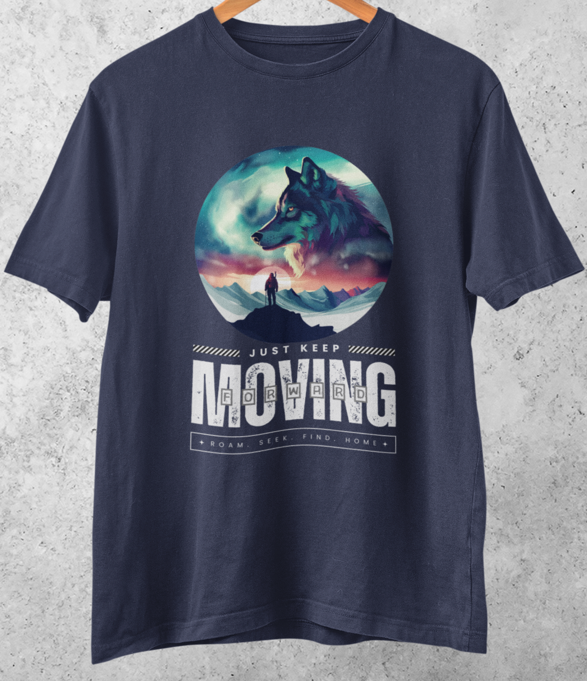 Keep Moving Forward: Wanderer's Journey T-shirt