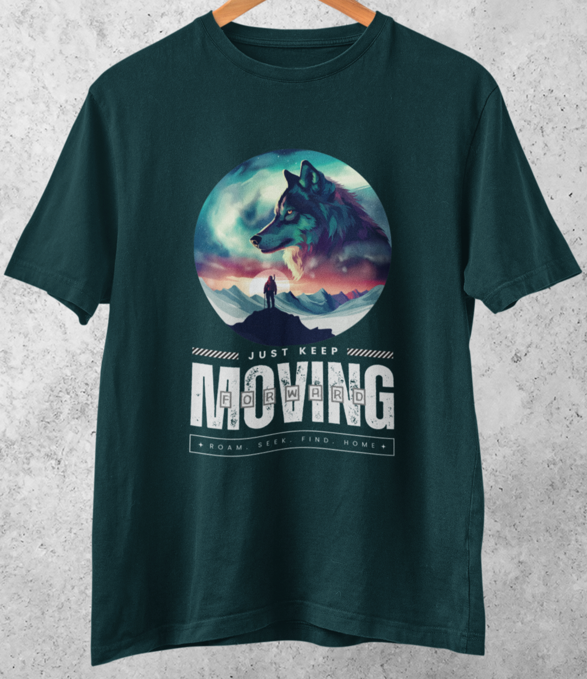 Keep Moving Forward: Wanderer's Journey T-shirt