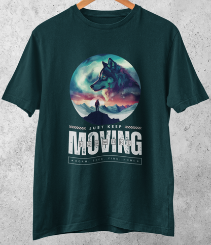 Keep Moving Forward: Wanderer's Journey T-shirt