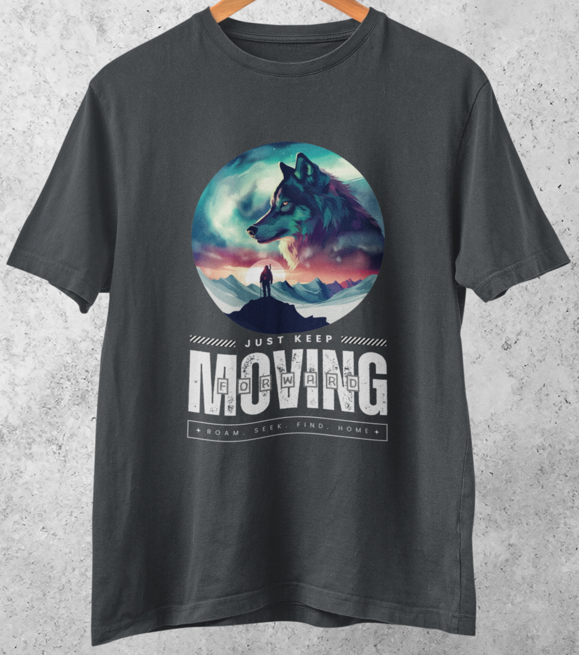 Keep Moving Forward: Wanderer's Journey T-shirt